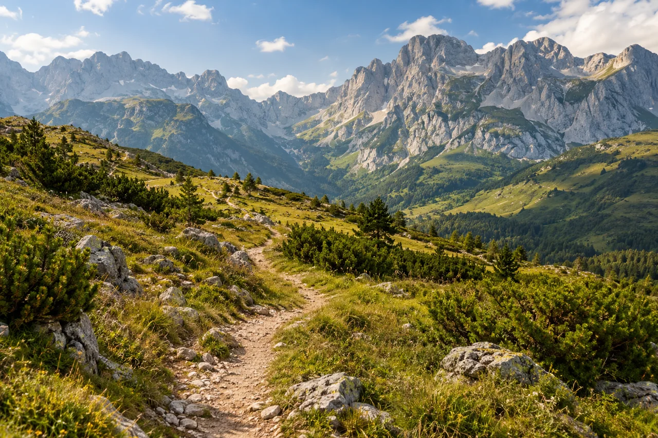 Summer hiking trail inspired by the Gusinje region